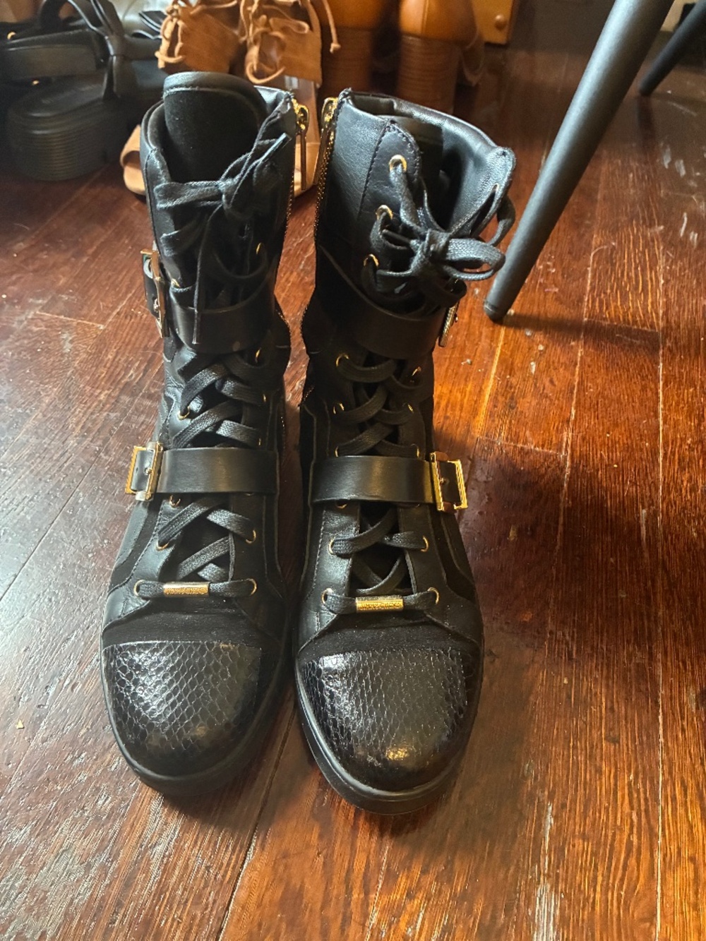 NWOT- but box! Jimmy Choo black sneaker/boots- 39